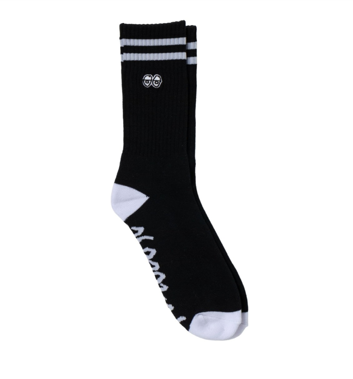 Krooked Eyes EMB Socks Black/White