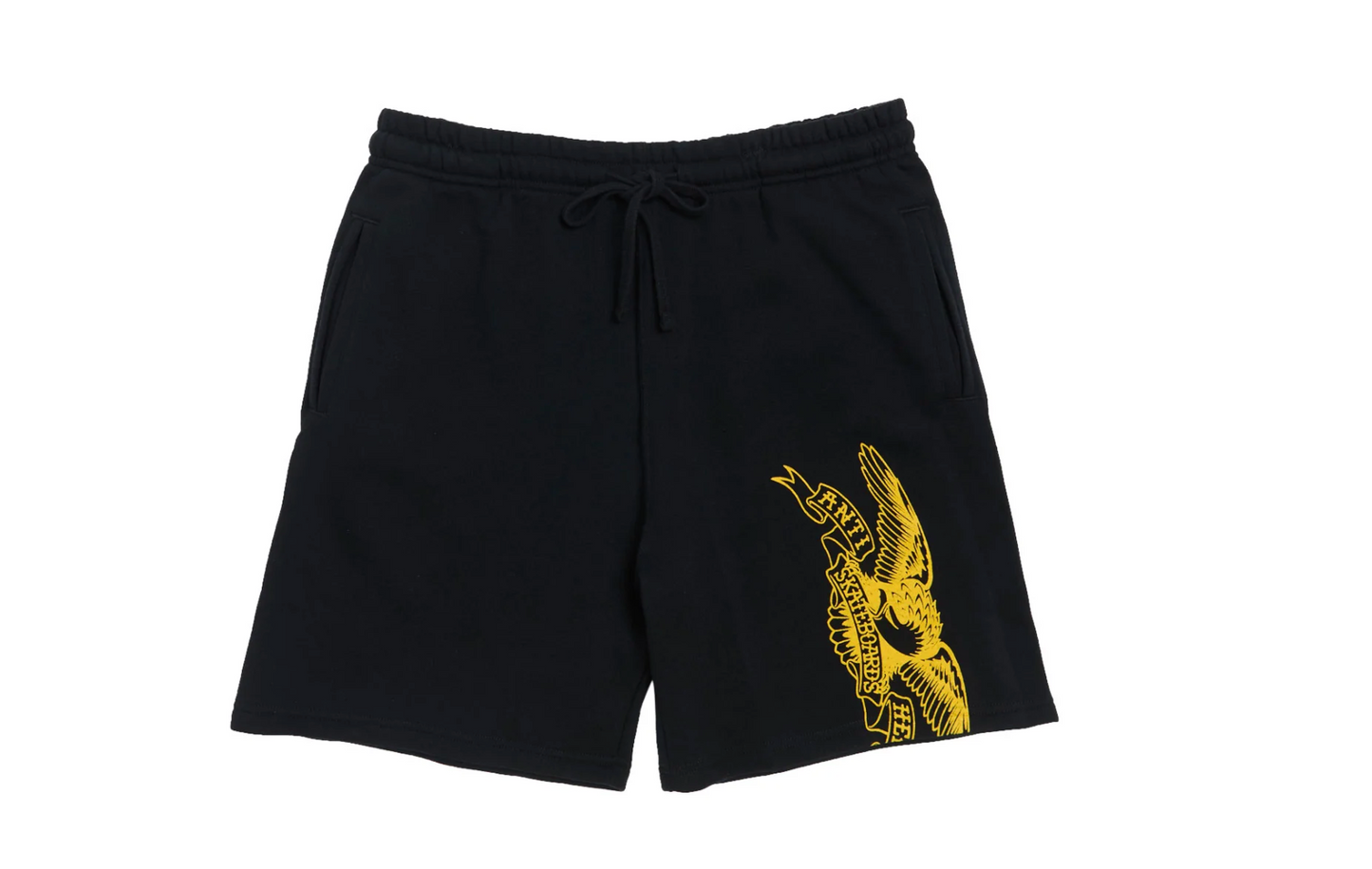 Anti Hero Basic Eagle Black/Yellow Sweat Shorts M