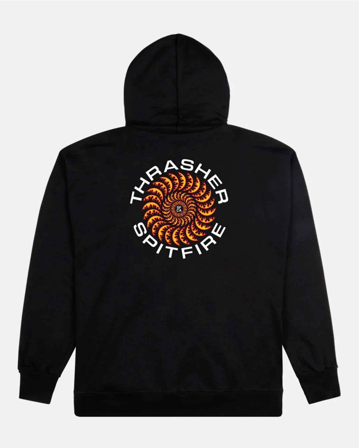Thrasher x Spitfire Classic Swirl Hoodie Black