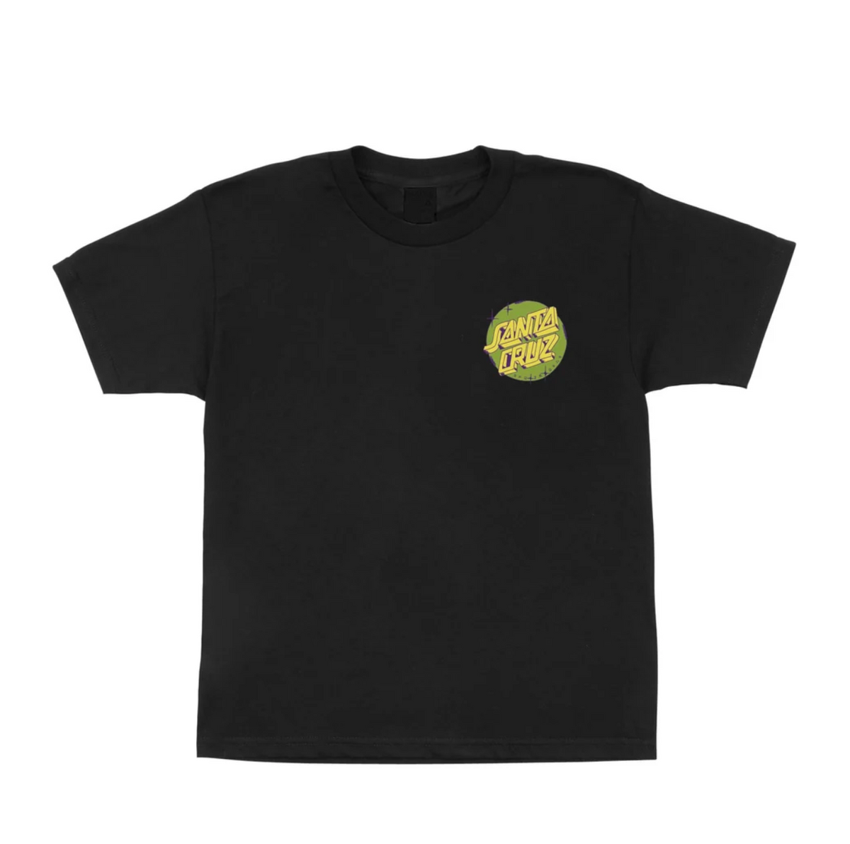 Santa Cruz Scrawl Fill Dot S/S T-Shirt Black Med Youth