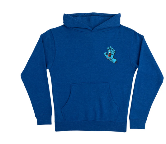 Santa Cruz Screaming Hand Hooded Sweatshirt Royal Youth Medium