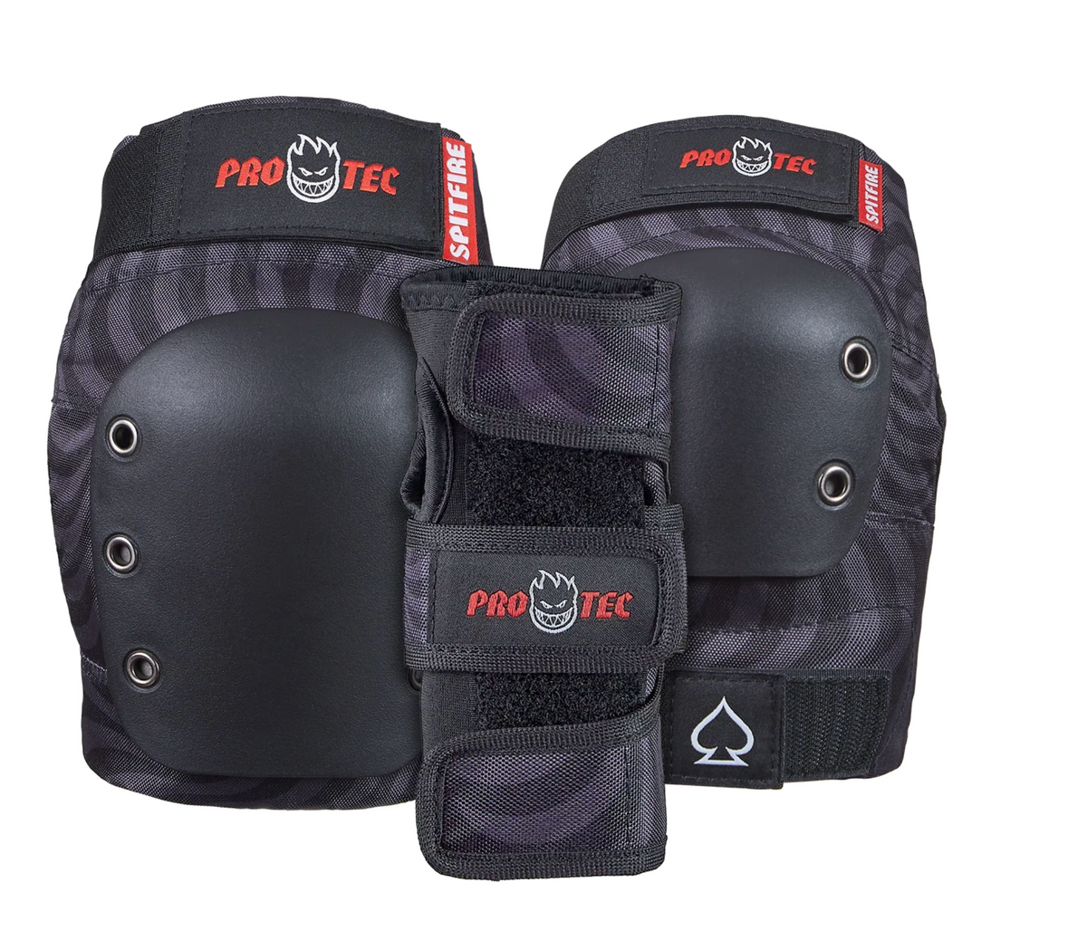 Pro Tec Youth Street Gear 3 Pack Pad Set Spitfire Signature Edition
