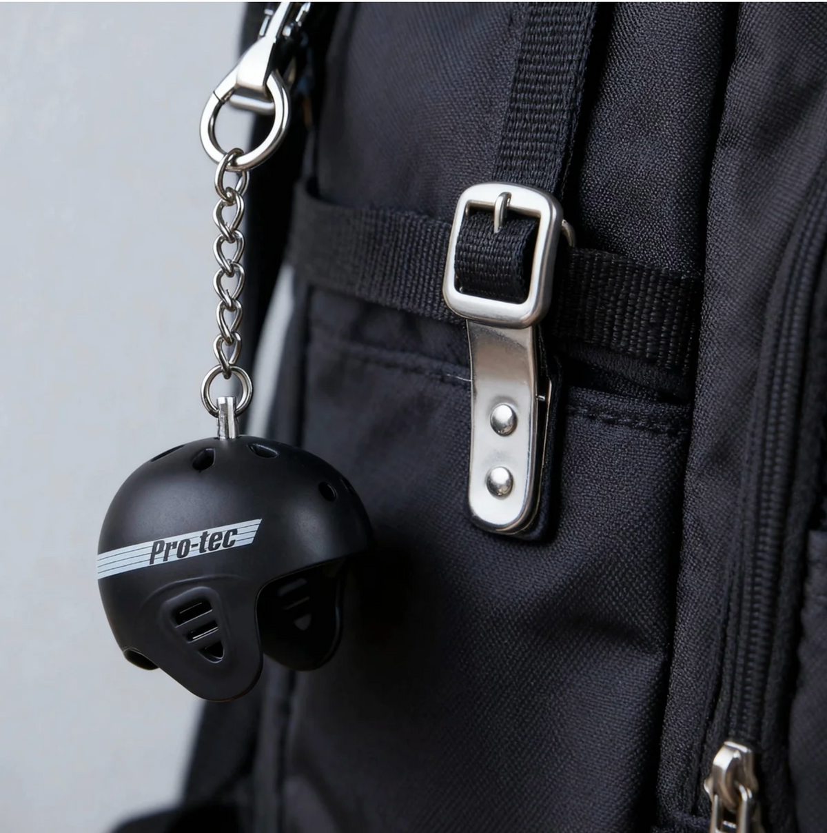 Pro Tec Helmet Keychain Black Matte