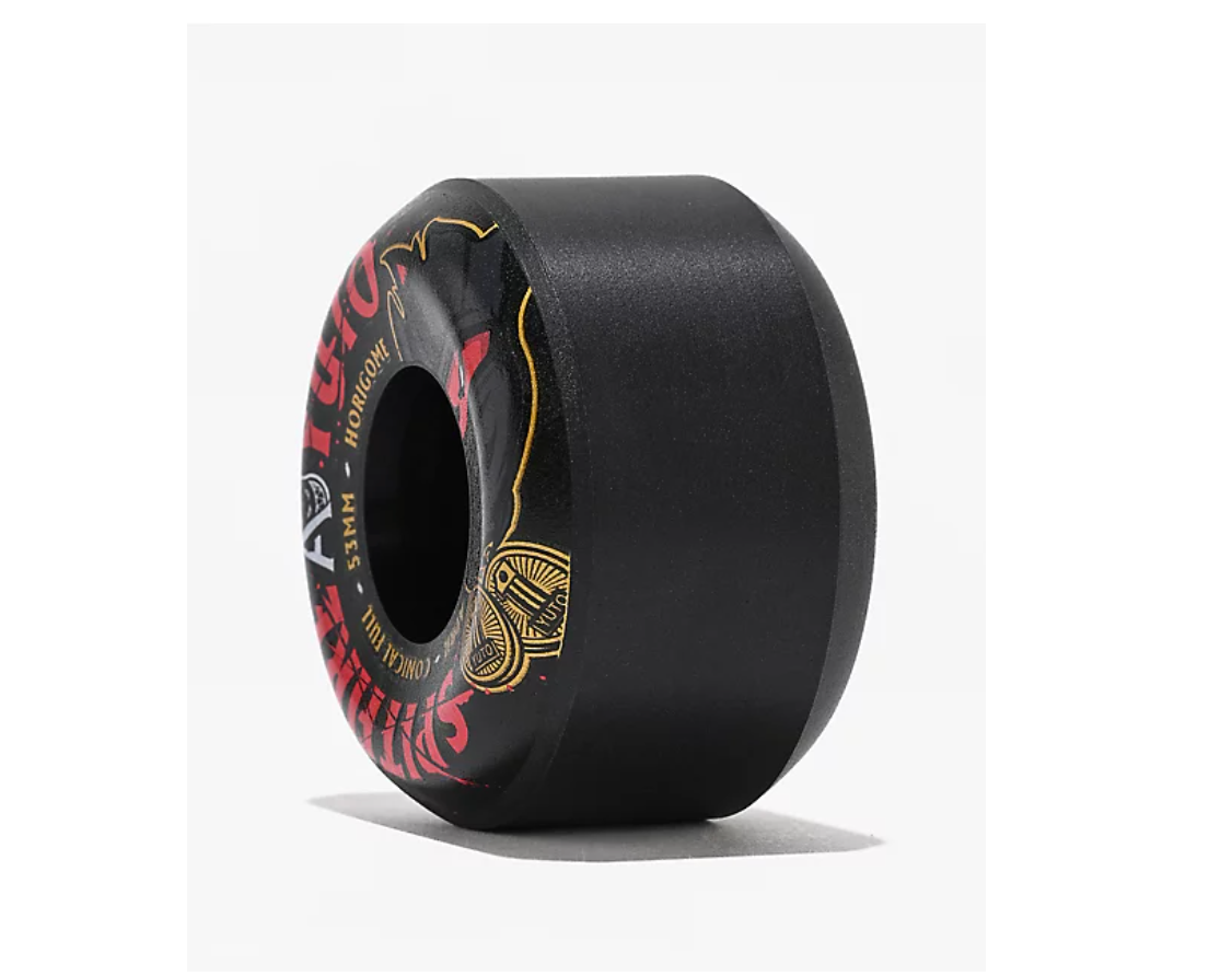 Spitfire F4 99 SF x April Yuto Conical Full Black Wheels 53mm