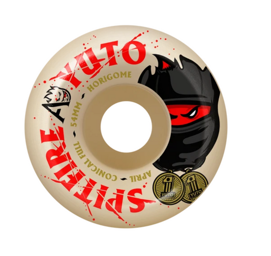 Spitfire F4 99a SF x April Yuto Conical Full Wheels 54mm