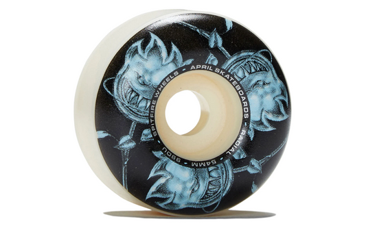 Spitfire F4 99a SF x April Bighead Rose Radial Black/Blue Nat Wheels 54mm