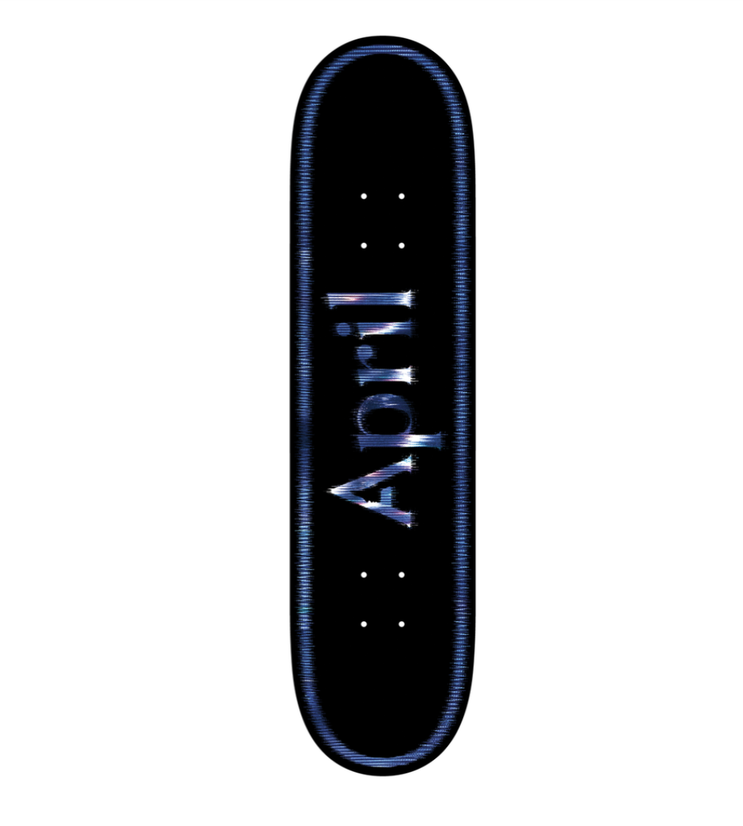 April OG Logo Fractured Twin Tail Deck 8.25