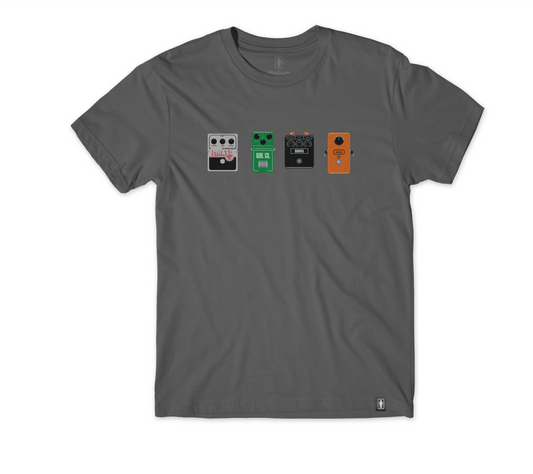 Girl Stomp Pedals Charcoal SS Shirt L
