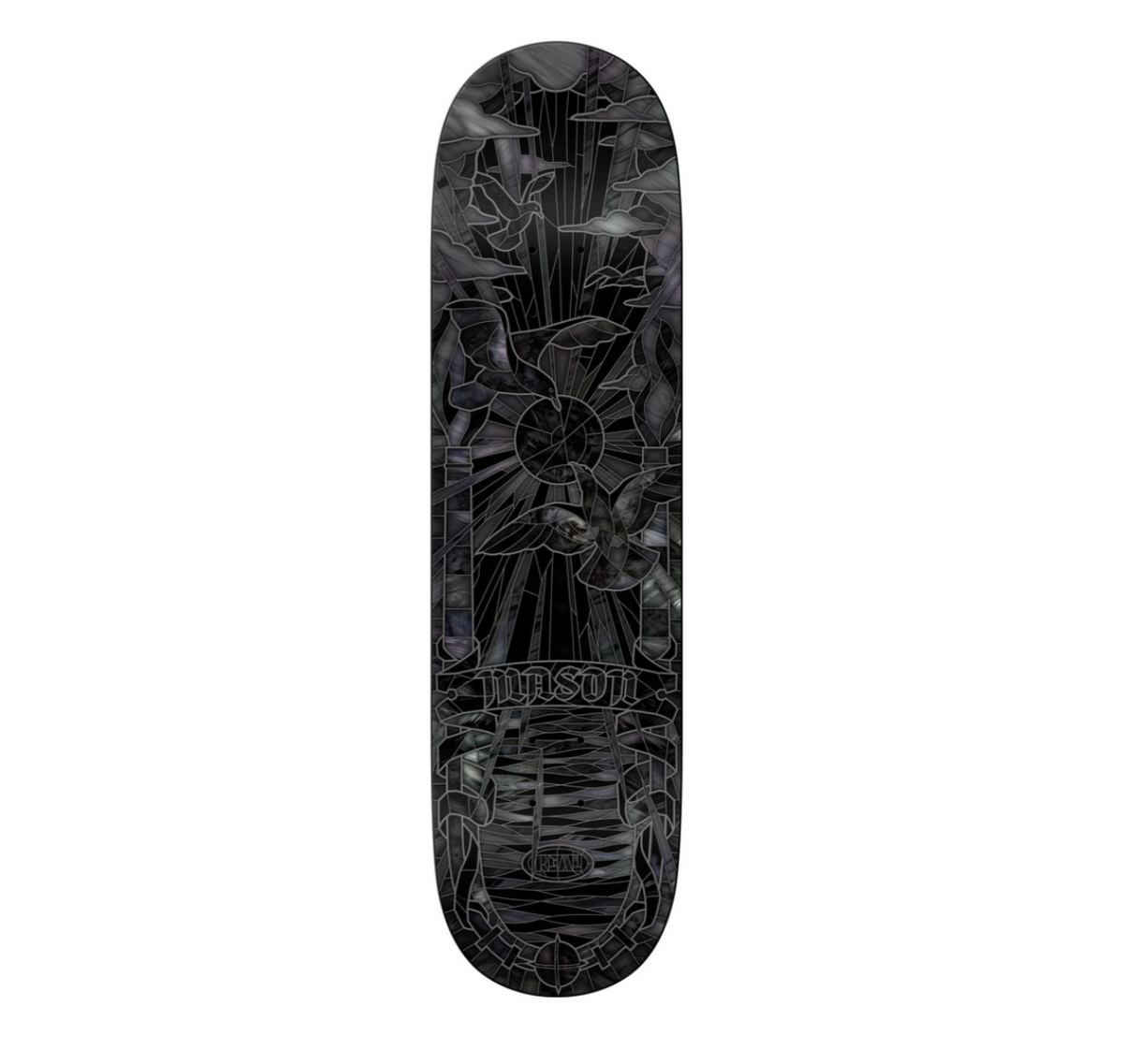 Real Mason Black Sunday Cathedral Deck 8.25