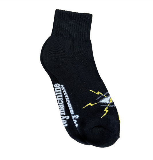 Toy Machine Lightning Eye Short Socks Black