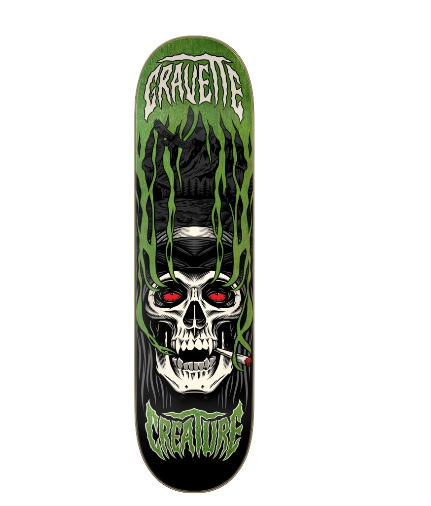 Gravette Hippie Skull IV Pro Deck 8.3