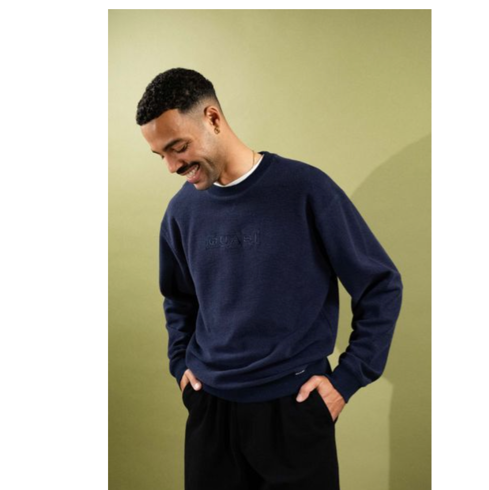 Quasi Looped Crew Sweater Navy