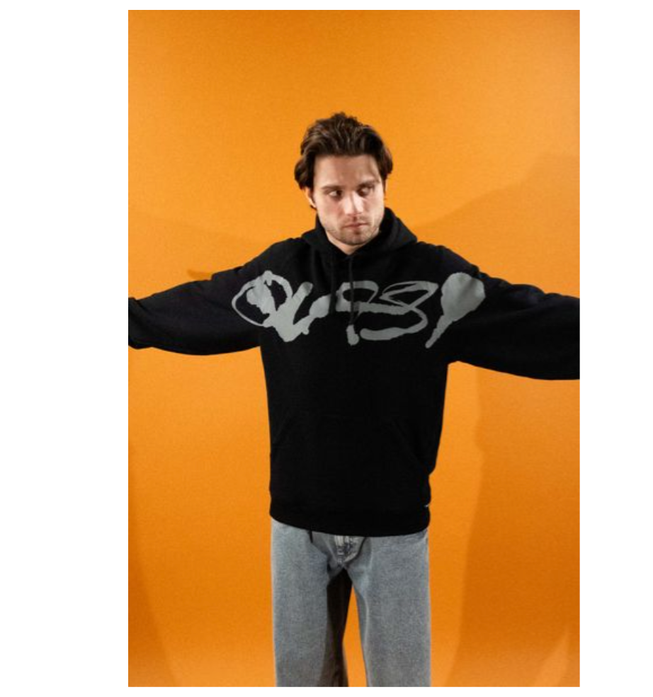 Quasi Blot Hoodie Black