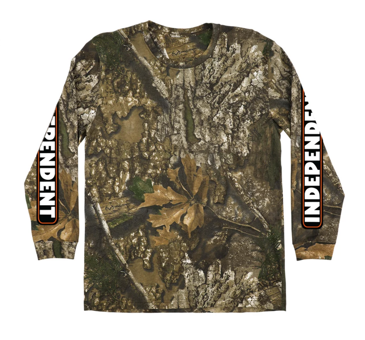 Independent Bar Logo L/S Midweight T-Shirt Realtree APX Mens L