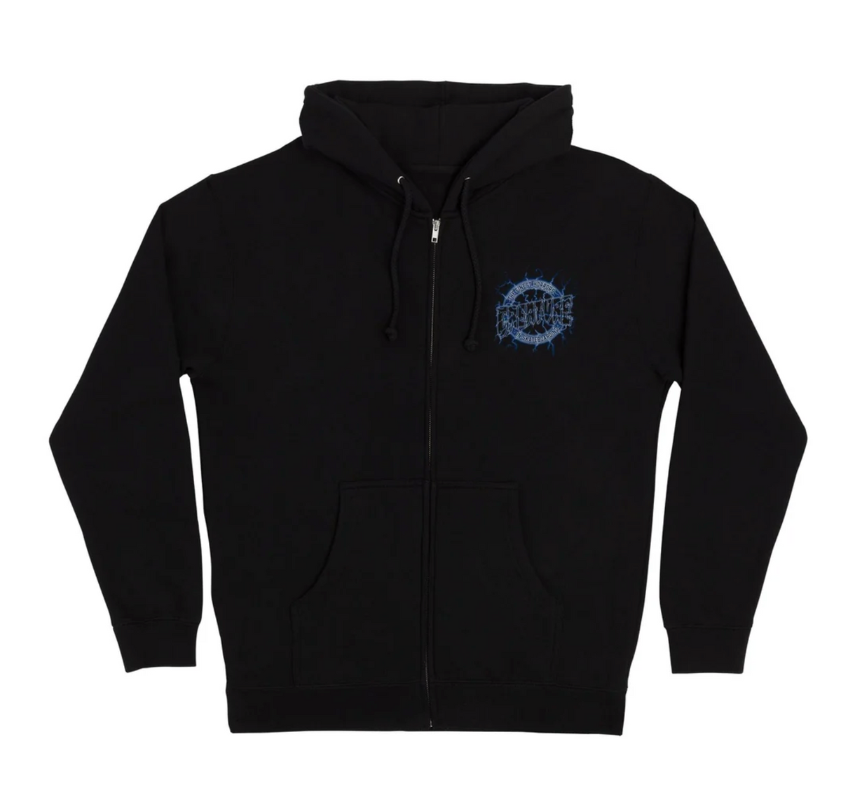 Creature Finest Strike Zip Hooded Heavyweight Sweatshirt Black XXL