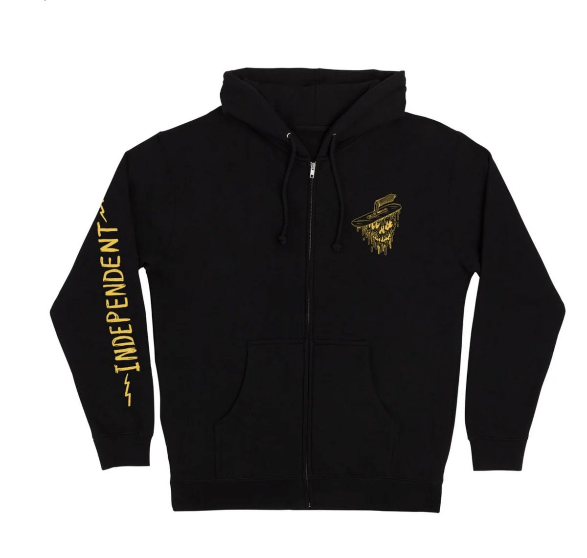 Independent Bratrud Notebook Zip Hooded Heavyweight Sweatshirt Black M