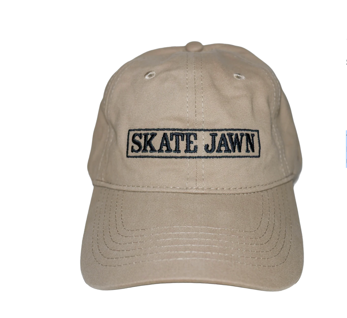 Skate Jawn Cover Box 6 Panel Hat Khaki