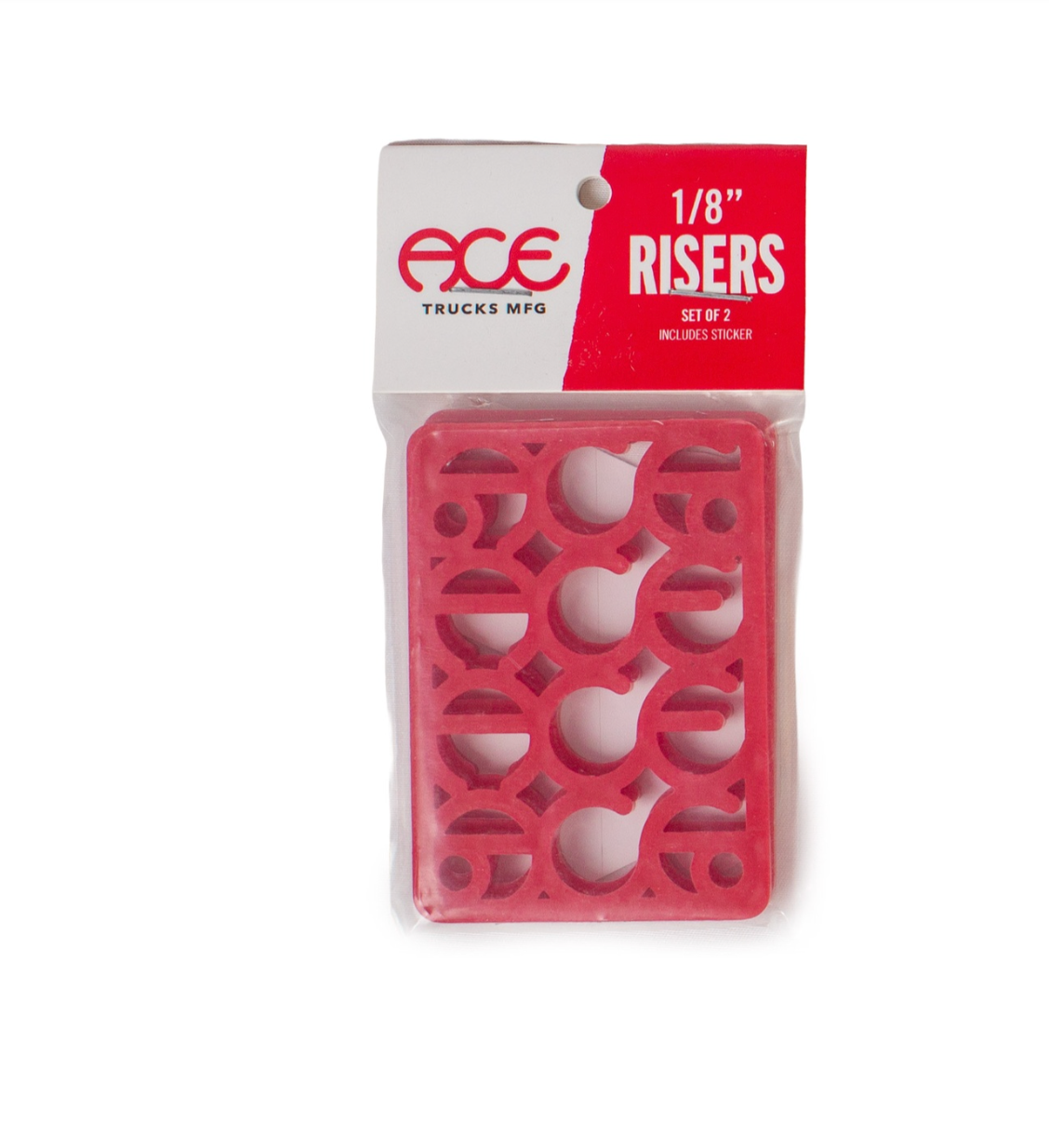 ace shims 1/8 riser pads red
