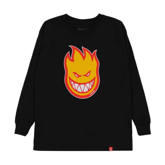 spitfire bighead fill longsleeve tee black gold red