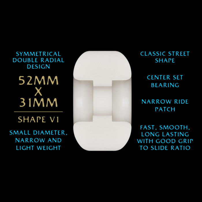 Powell Dragon Formula 97a Blue Zach Doelling V1 Wheels 52mm