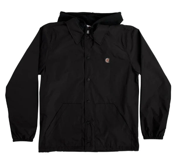 santa cruz malba tombstone hooded jacket black