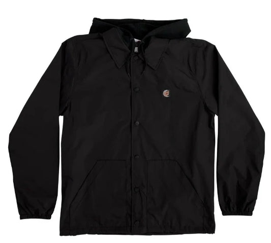 santa cruz malba tombstone hooded jacket black