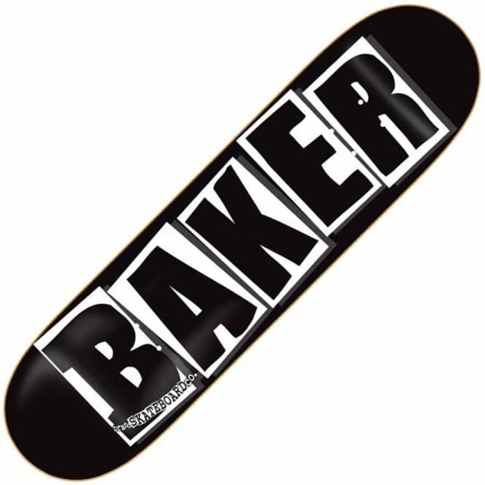 Baker Brand Logo Black White Deck 8.25