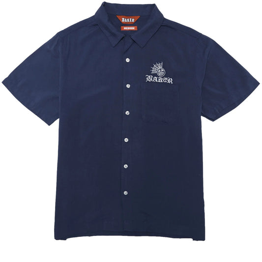 baker jollyman ss button up shirt blue