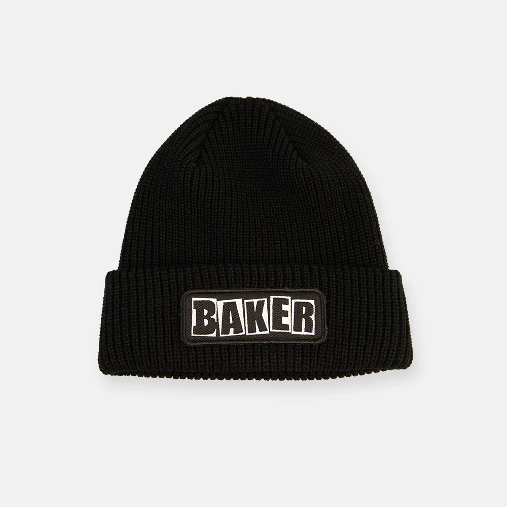 Baker Brand Logo Patch Beanie Black