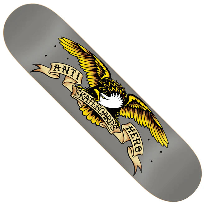 anti hero classic eagle deck grey 8.25