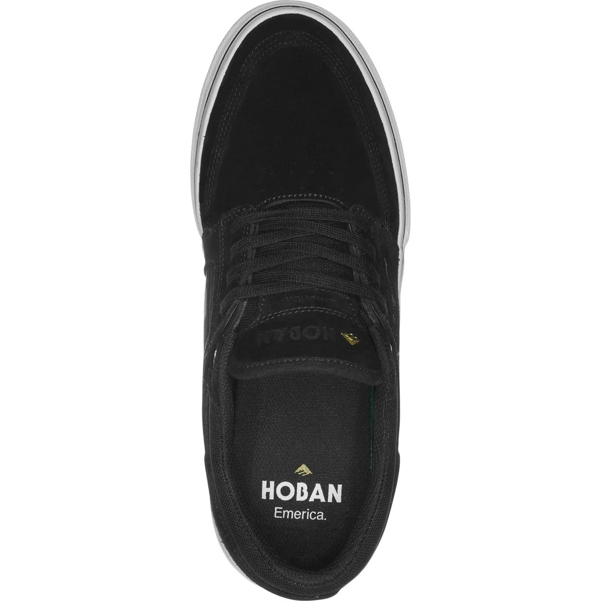 emerica hoban shoe black white gold