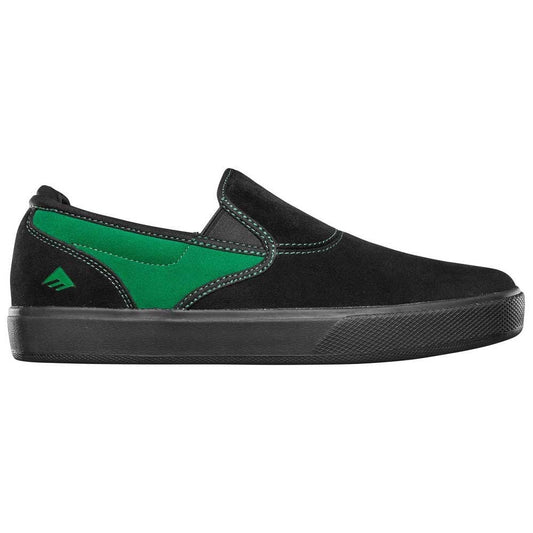 emerica x brandon hoban wino g6 slip cup shoe black green 6