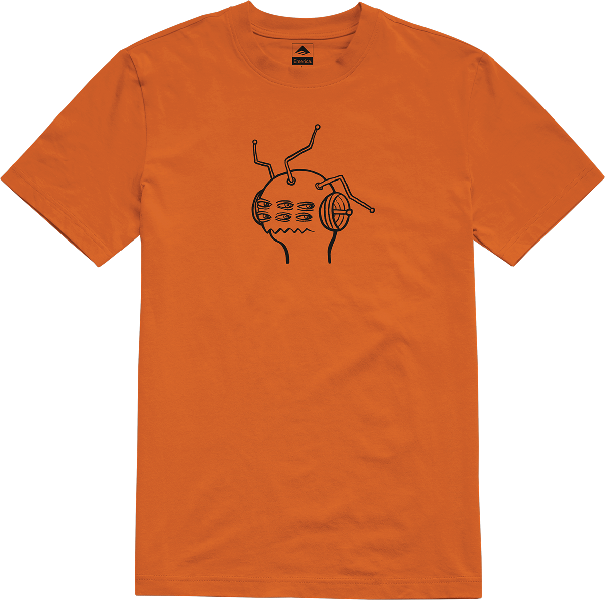emerica x toy machine antenna tee orange