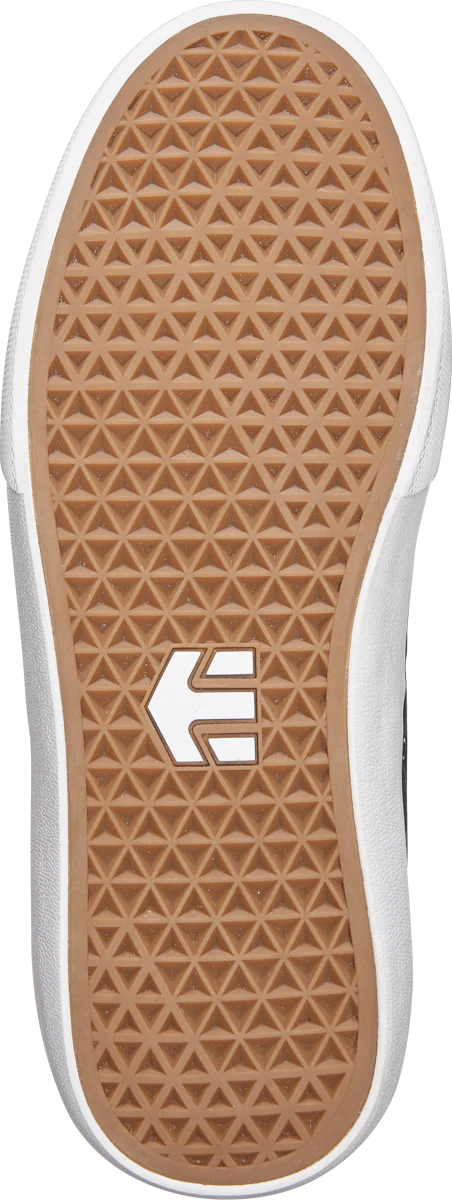 etnies barge plus shoe black white 10