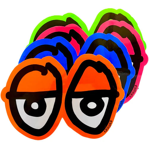 krooked eyes 11in sticker assorted colors