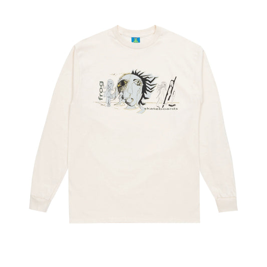frog screamers longsleeve tee natural