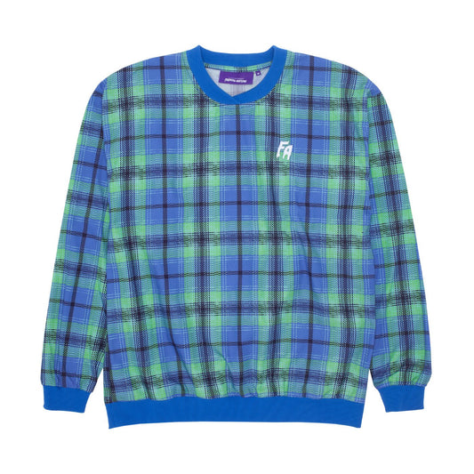 fucking awesome golf pullover wind shirt blue