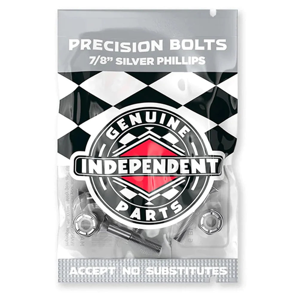 independent phillips 7/8in black silver hardware