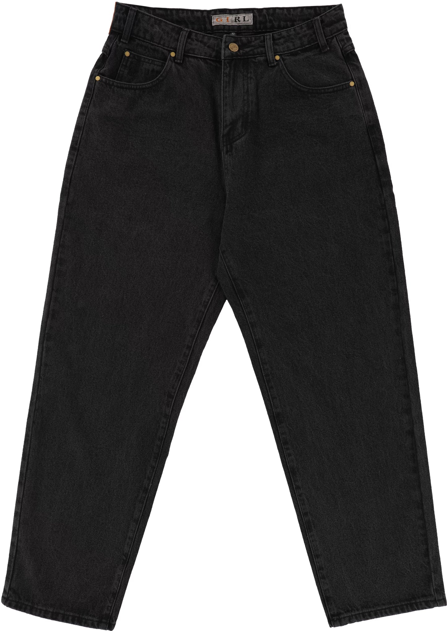girl jeans washed black