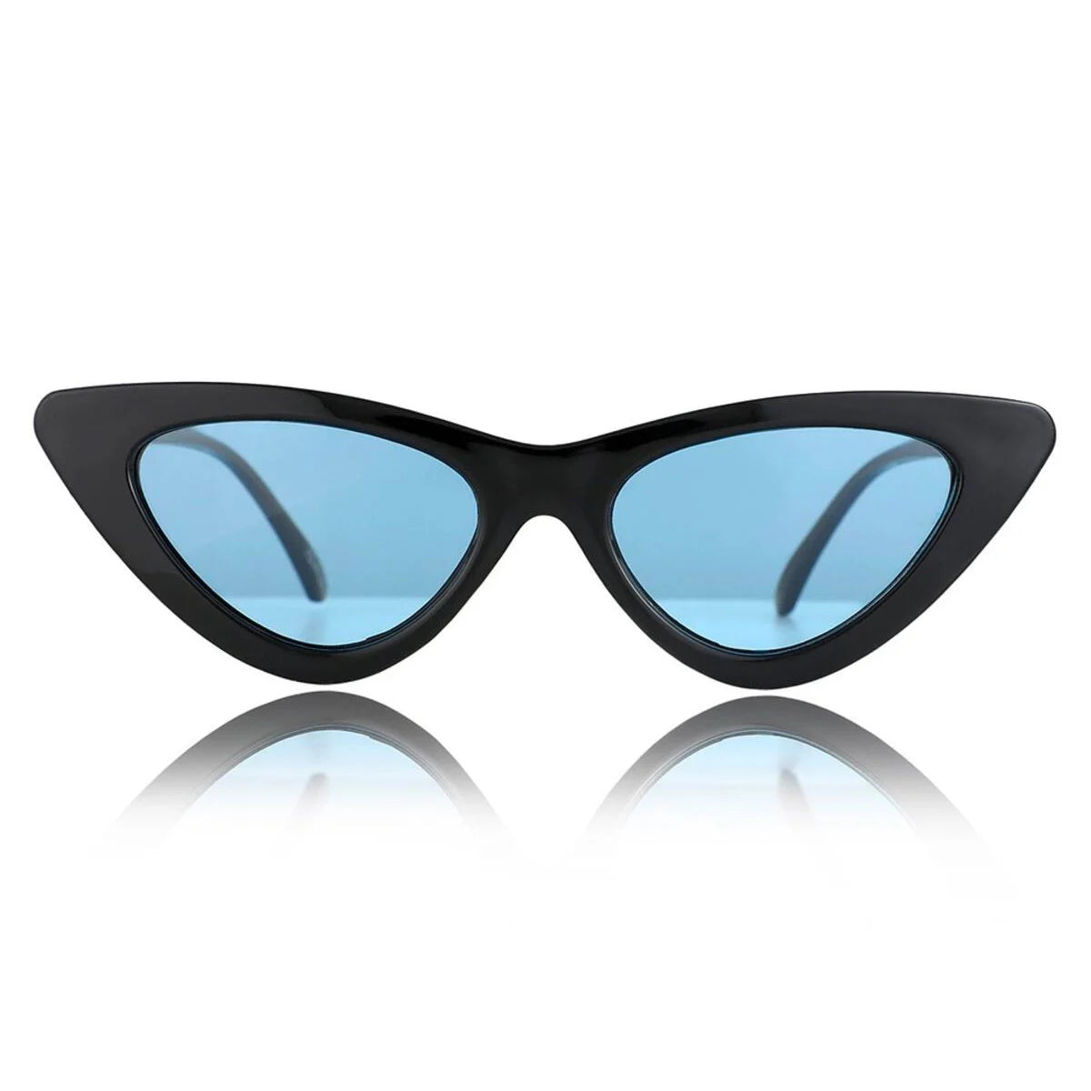 glassy billie polarized black blue lens sunglasses