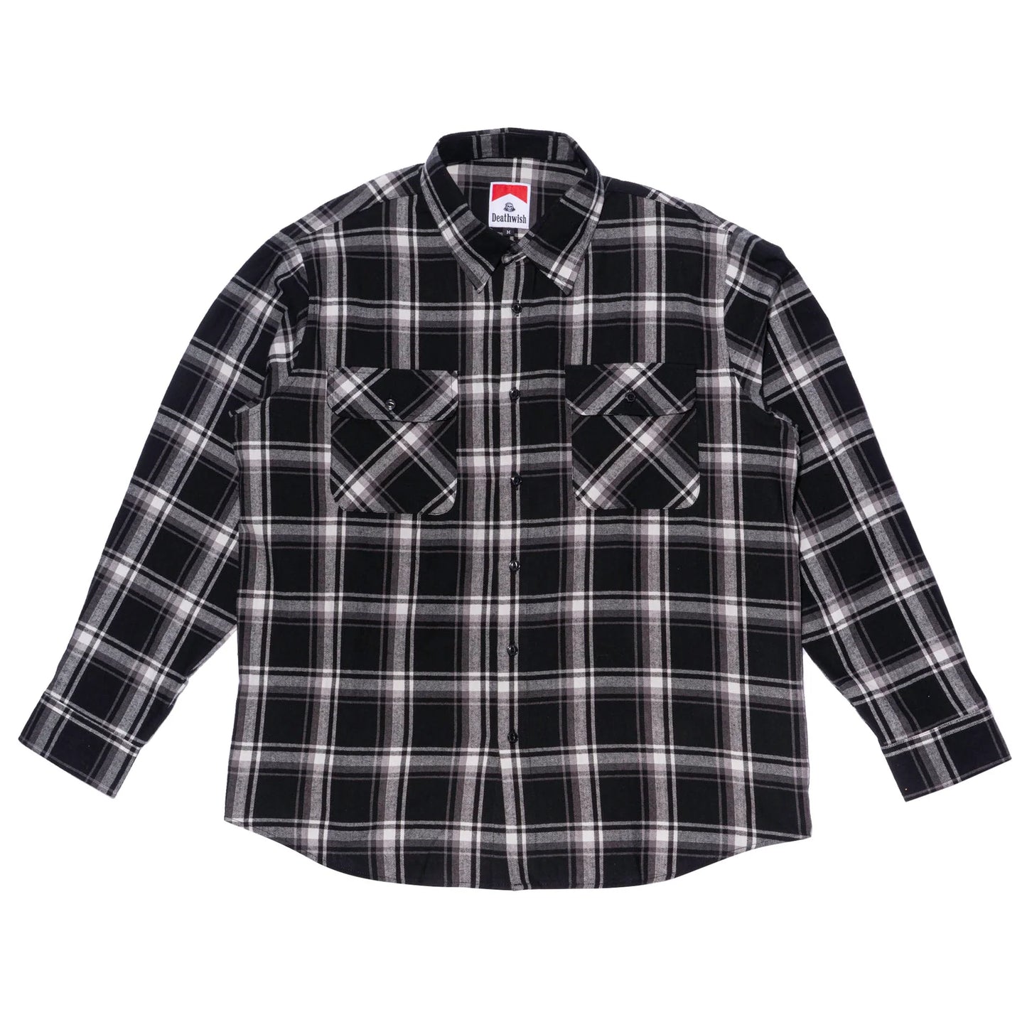 Deathwish Classic Flannel Black White