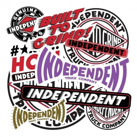 independent logo assorted small sticker