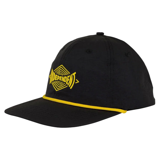 independent vertigo span snapback hat black