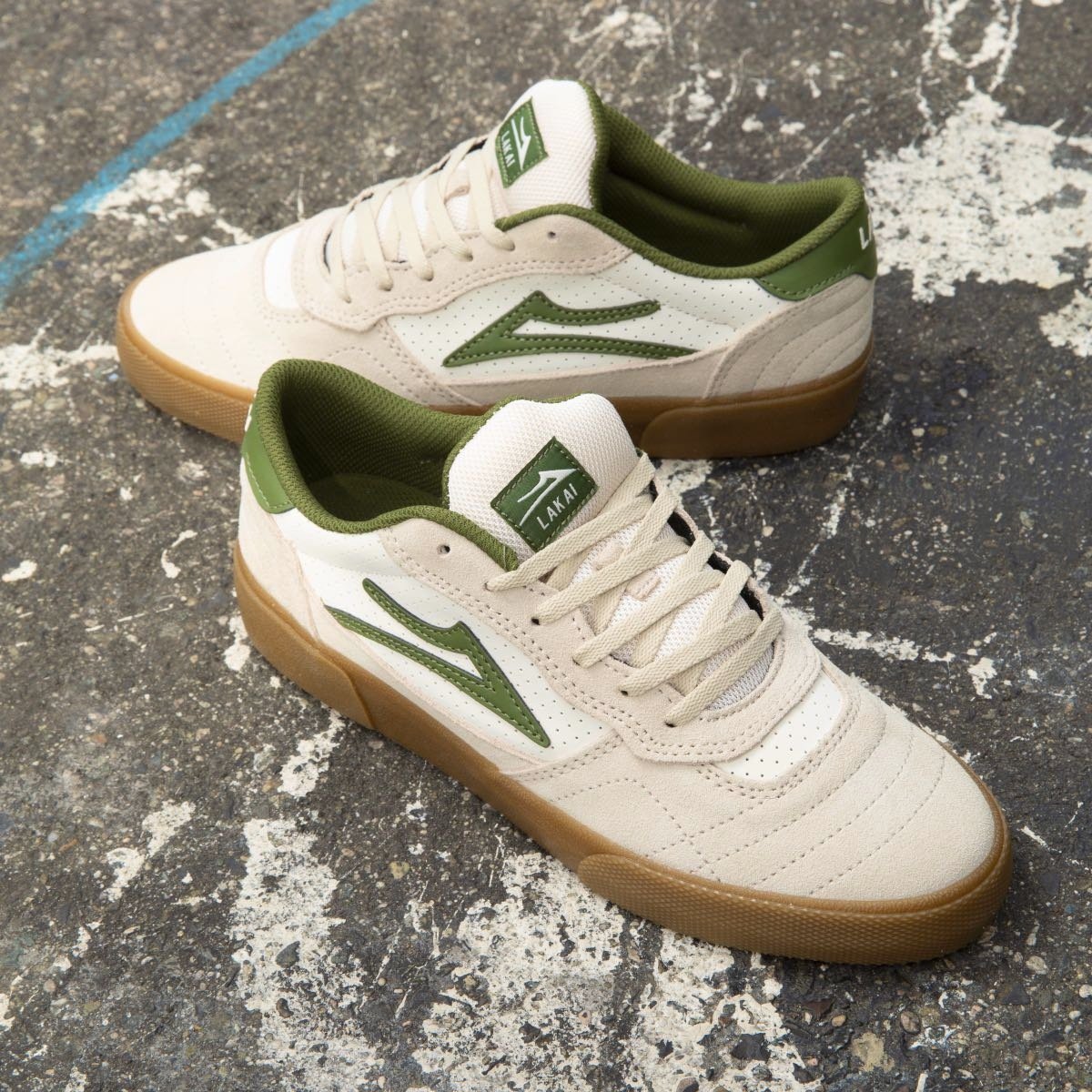 lakai cambridge shoe cream suede