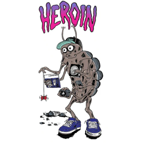 heroin fried boy nolan sticker