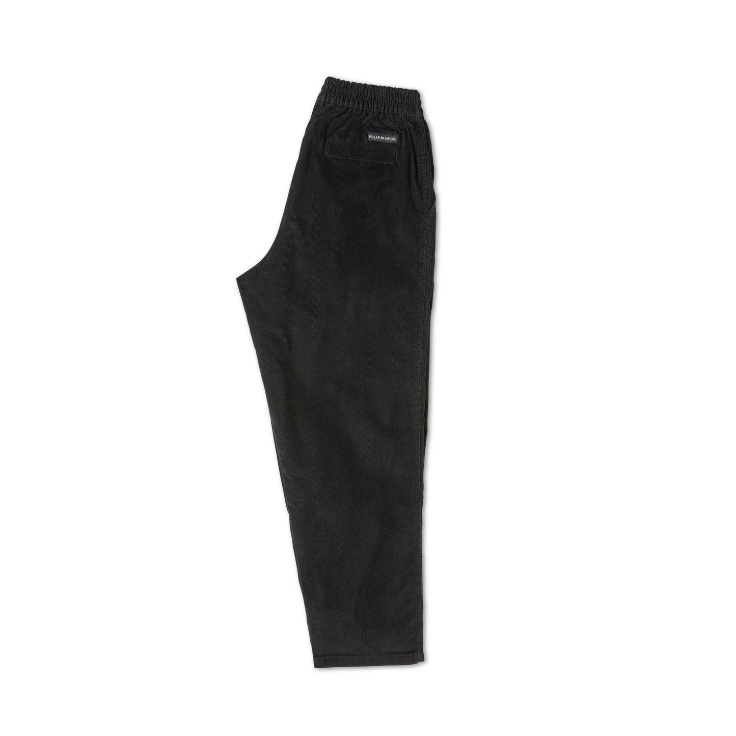 polar cord surf pant black