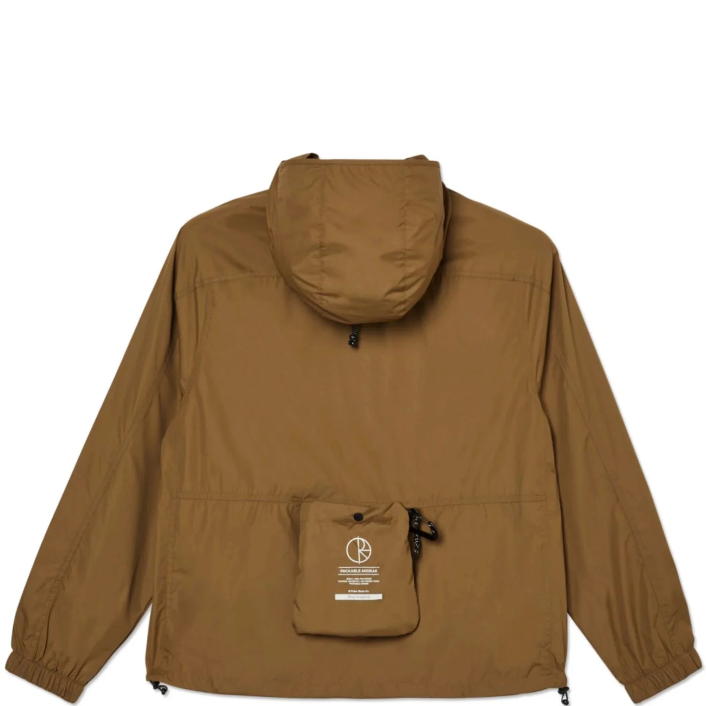polar packable anorak brass
