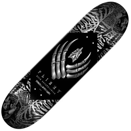 Powell Skeleton Silver Foil Flight Deck 8.25