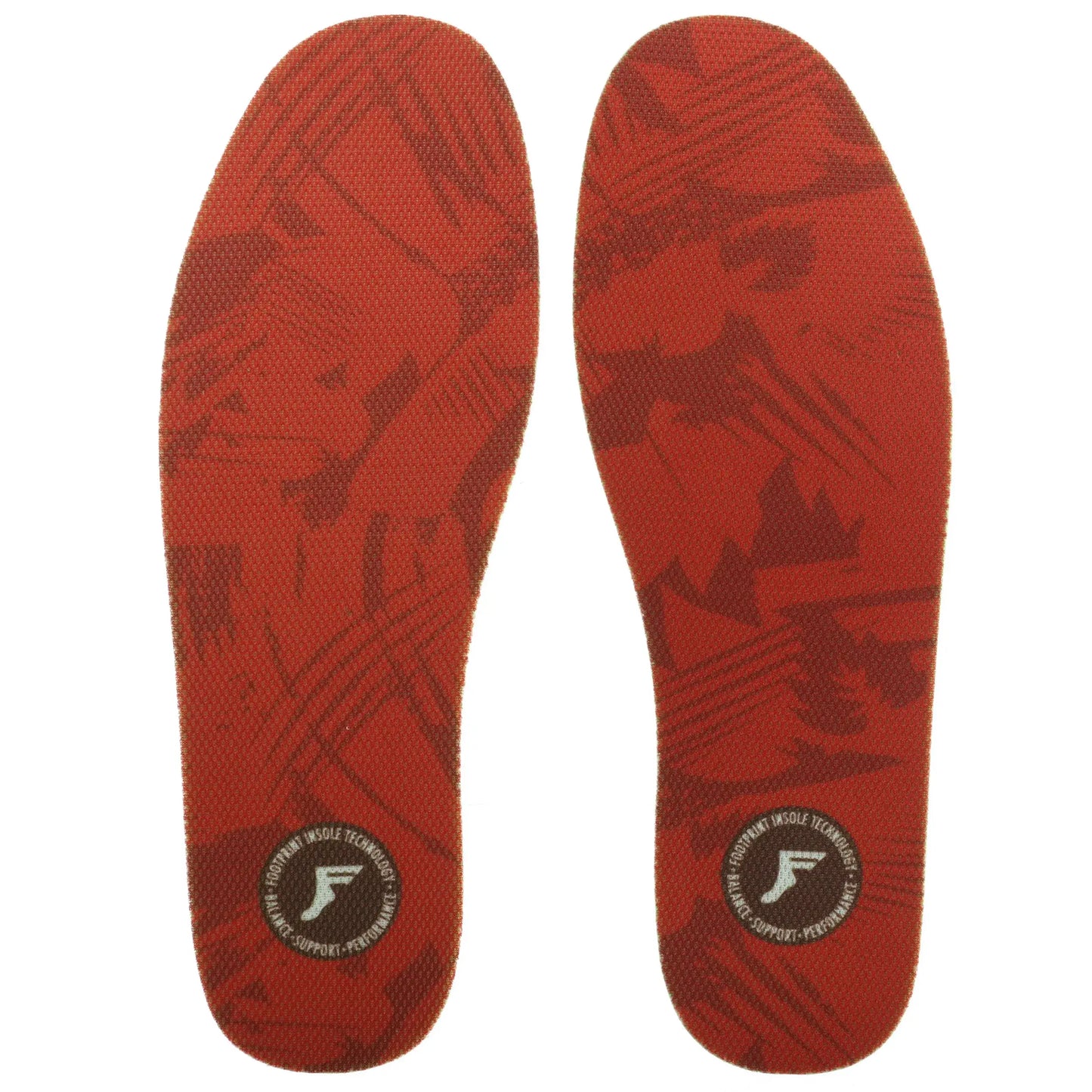 footprint kingfoam 5mm red camo insole