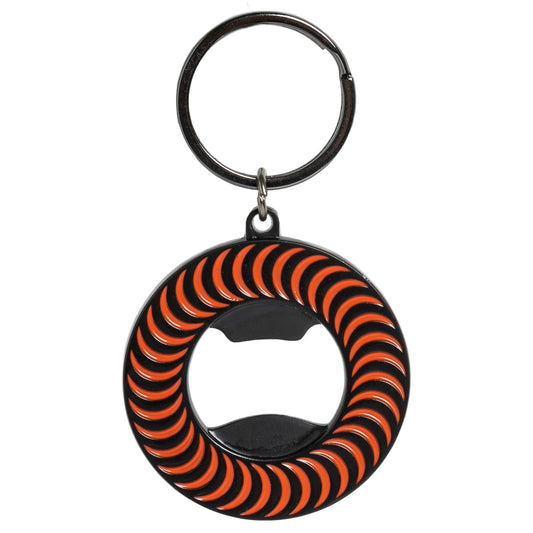 spitfire bottle opener keychain black red